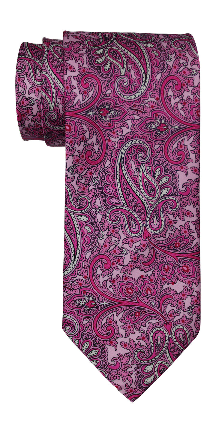 Italo Ferretti Pink Paisley Tie