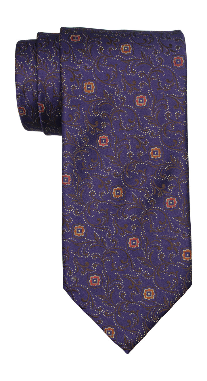 Italo Ferretti Purple Vines Tie