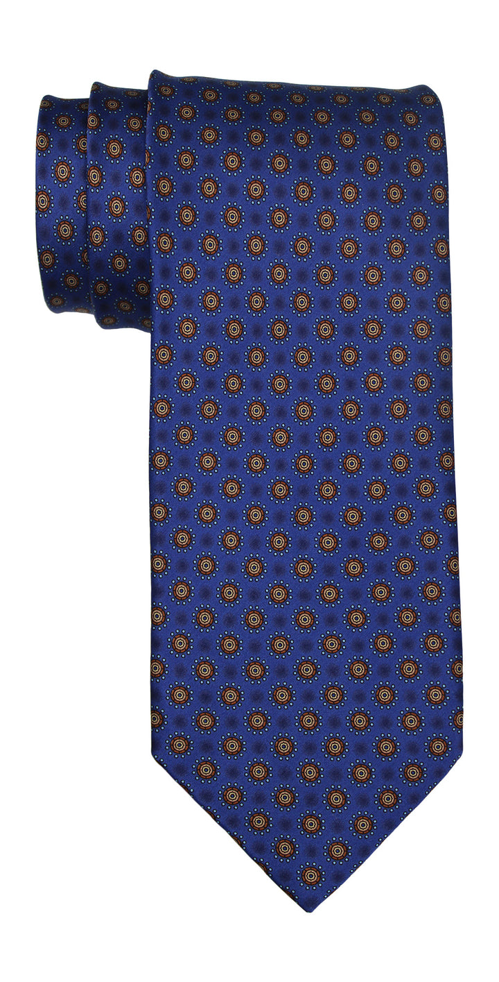 Italo Ferretti Satin Blue Polka Dots Tie