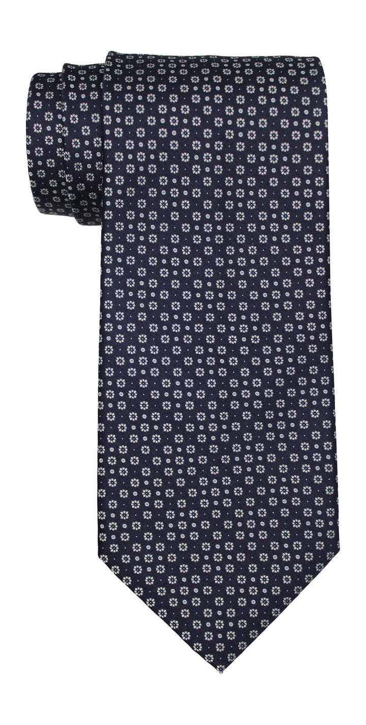 Stefano Ricci Navy Geometric Tie