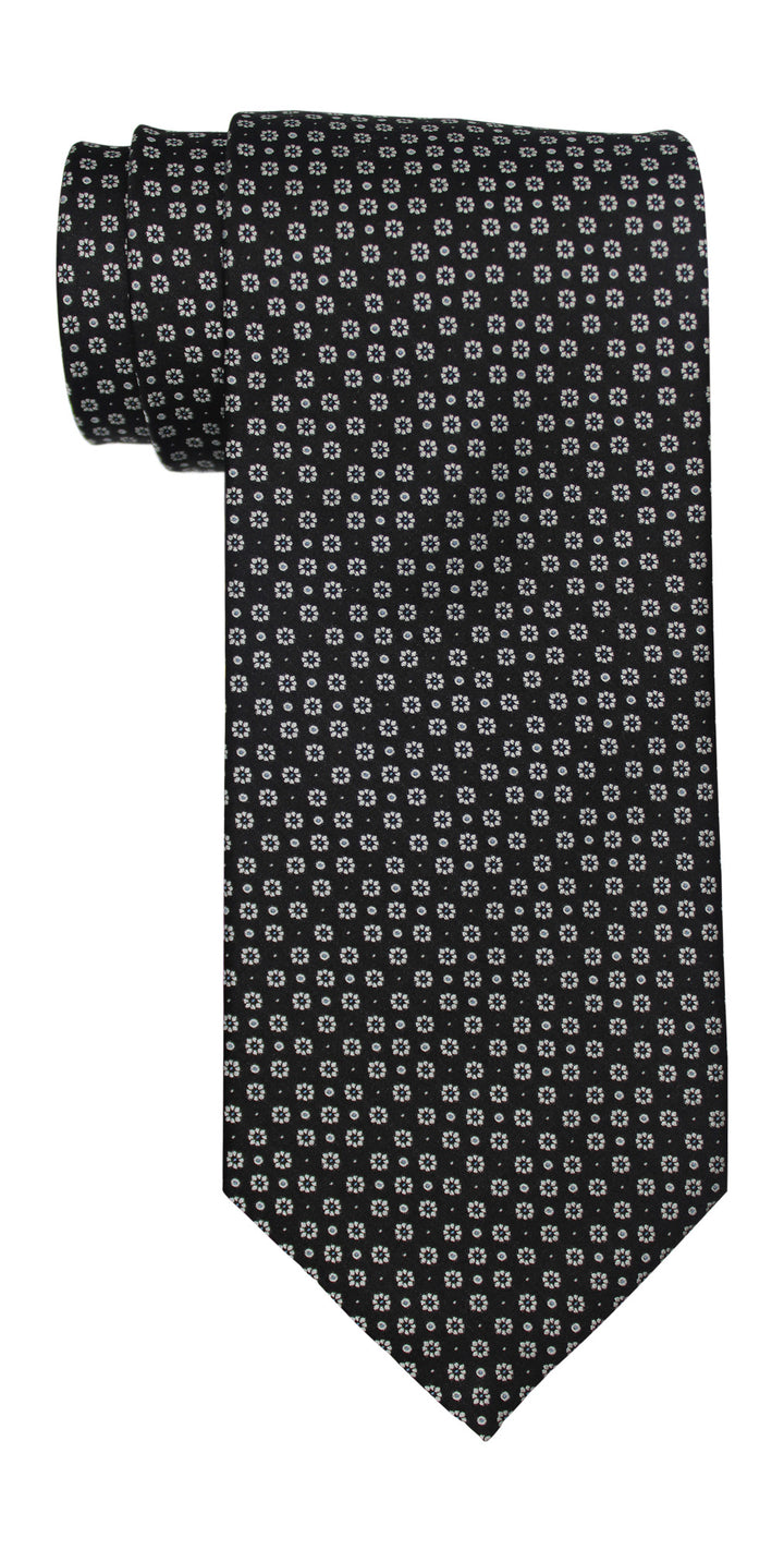 Stefano Ricci Luxury Collection Black Geometric Tie