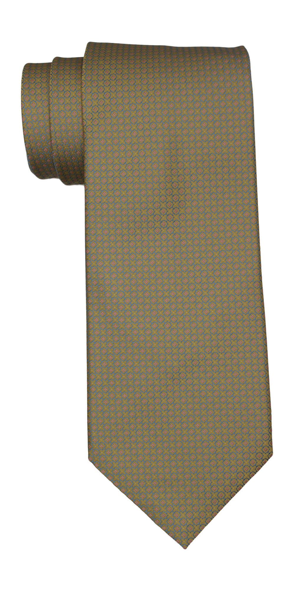 Stefano Ricci Luxury Collection Yellow Geometric Tie