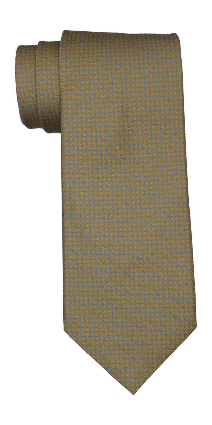 Stefano Ricci Luxury Collection Yellow Geometric Tie