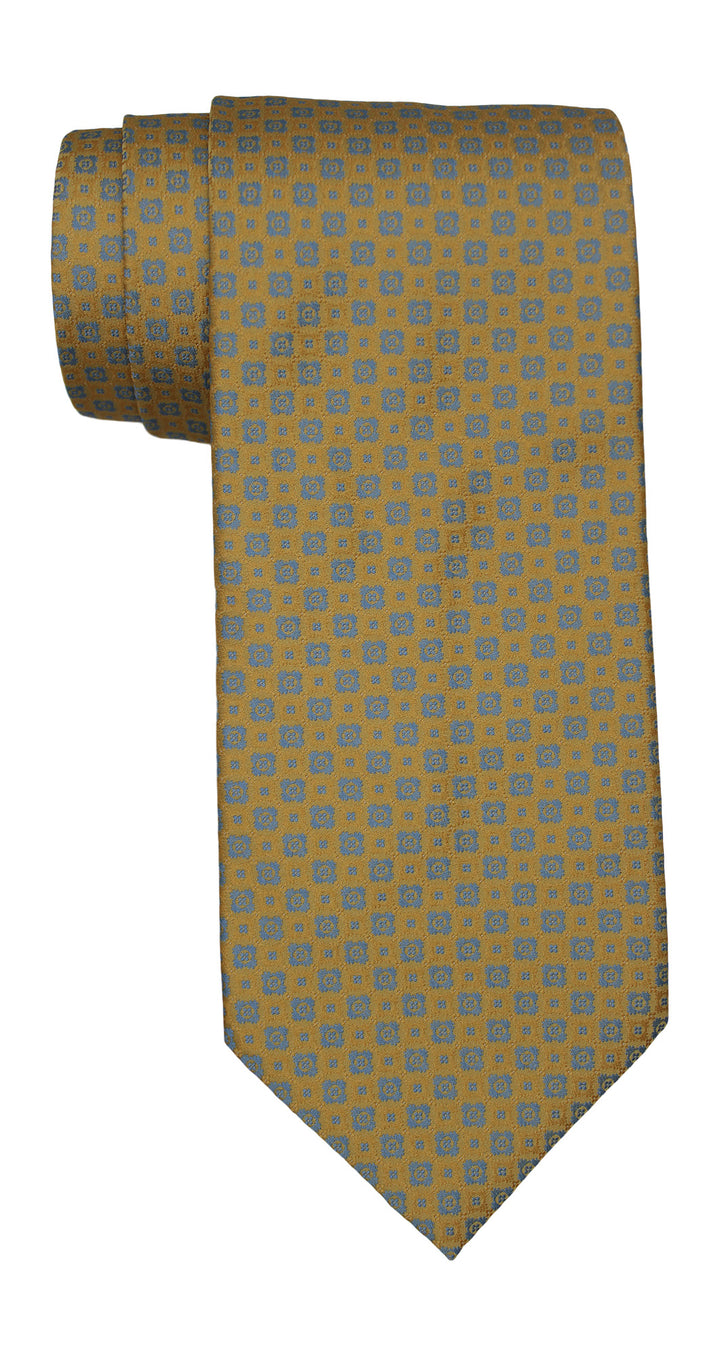 Stefano Ricci Luxury Collection Yellow Blue Geometric Tie