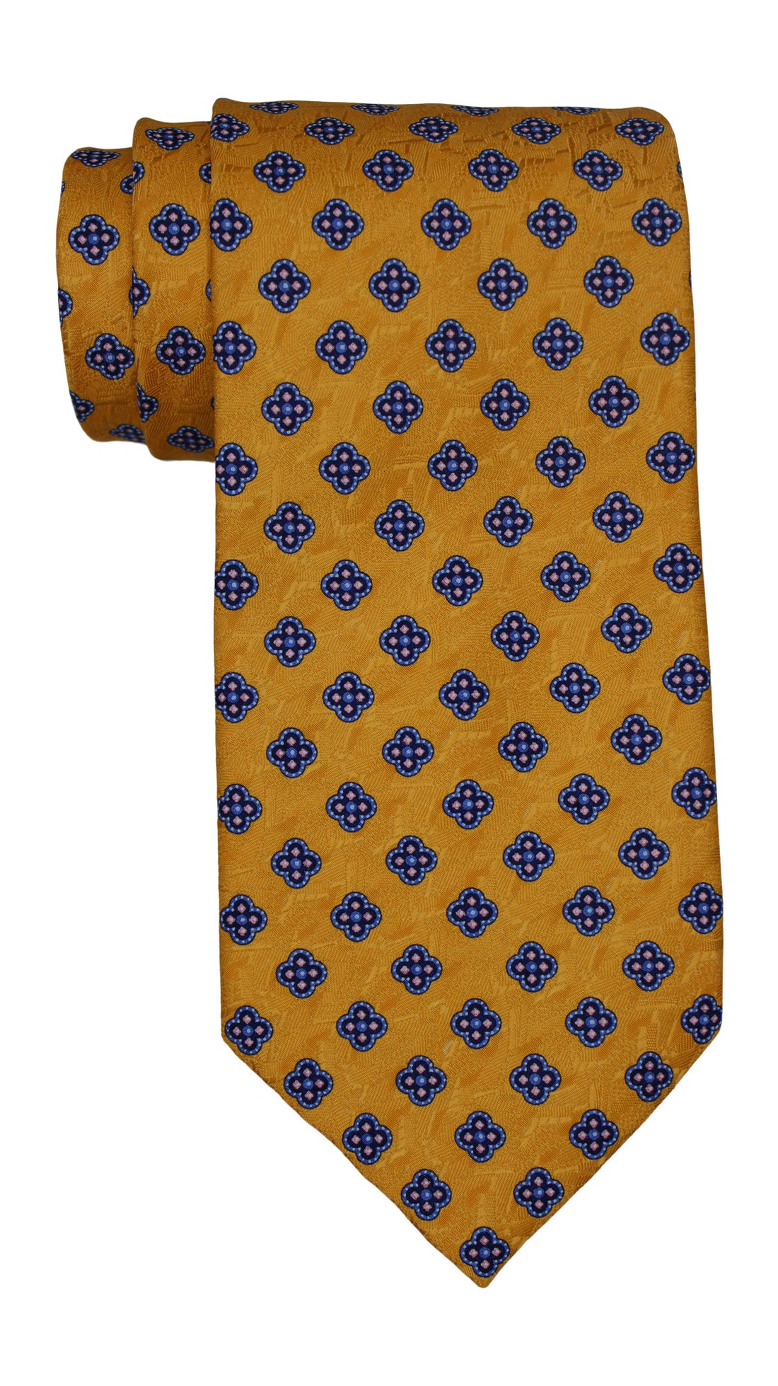 Stefano Ricci Luxury Collection Yellow Blue Medallion Tie