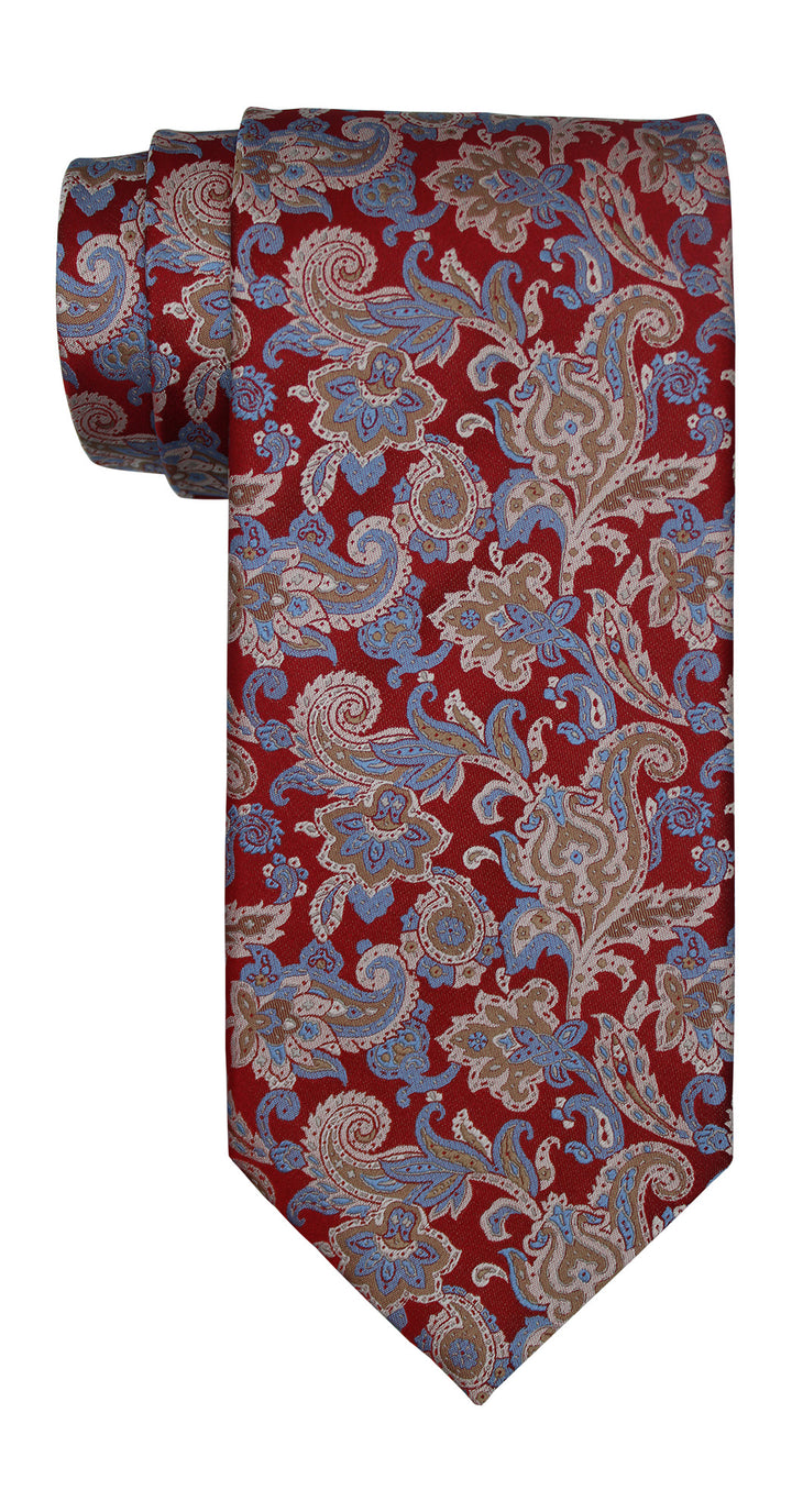 Stefano Ricci Luxury Collection Red Paisley Tie