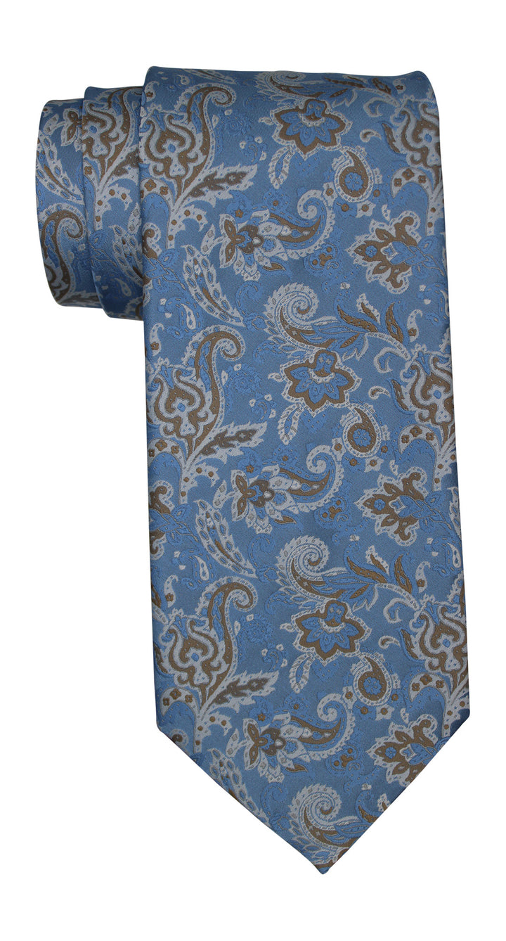 Stefano Ricci Luxury Collection Blue Paisley Tie