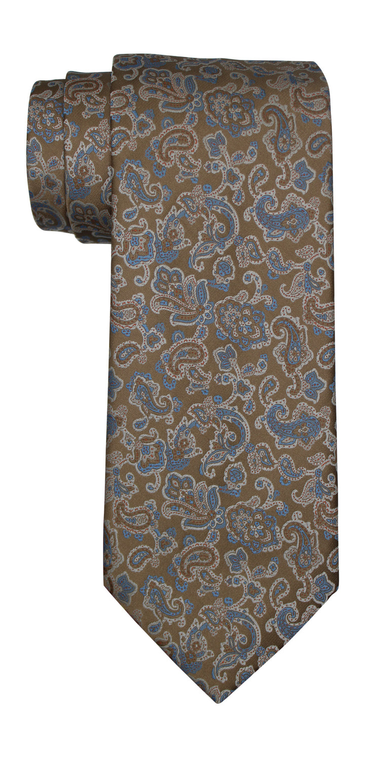 Stefano Ricci Luxury Collection Beige Paisley Tie