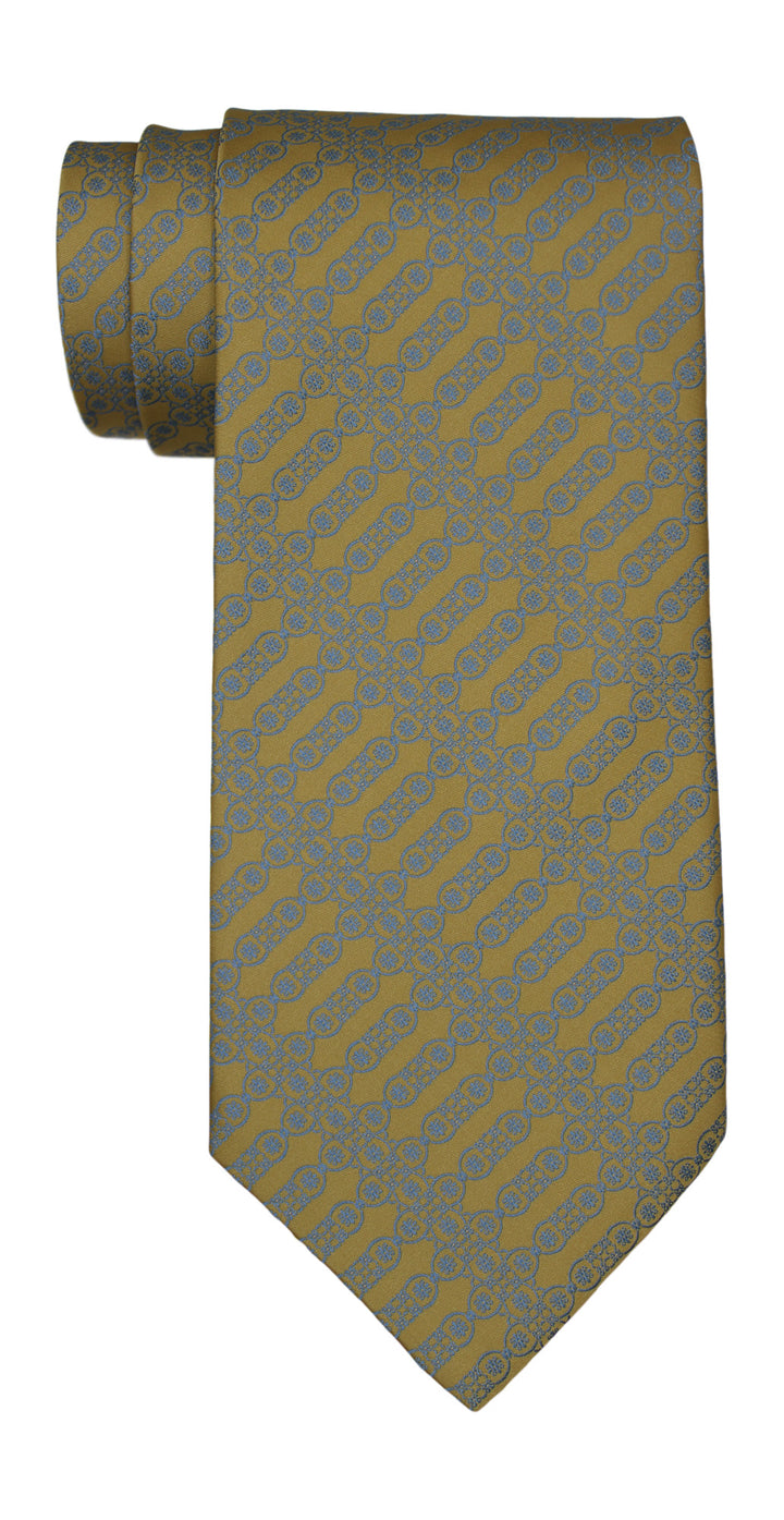 Stefano Ricci Luxury Collection Yellow Geometric Tie