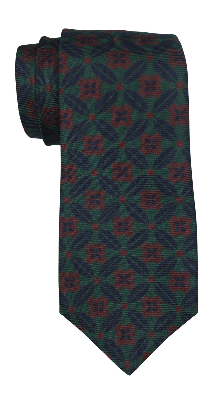 Kiton Multicolored Geometric  Printed Tie