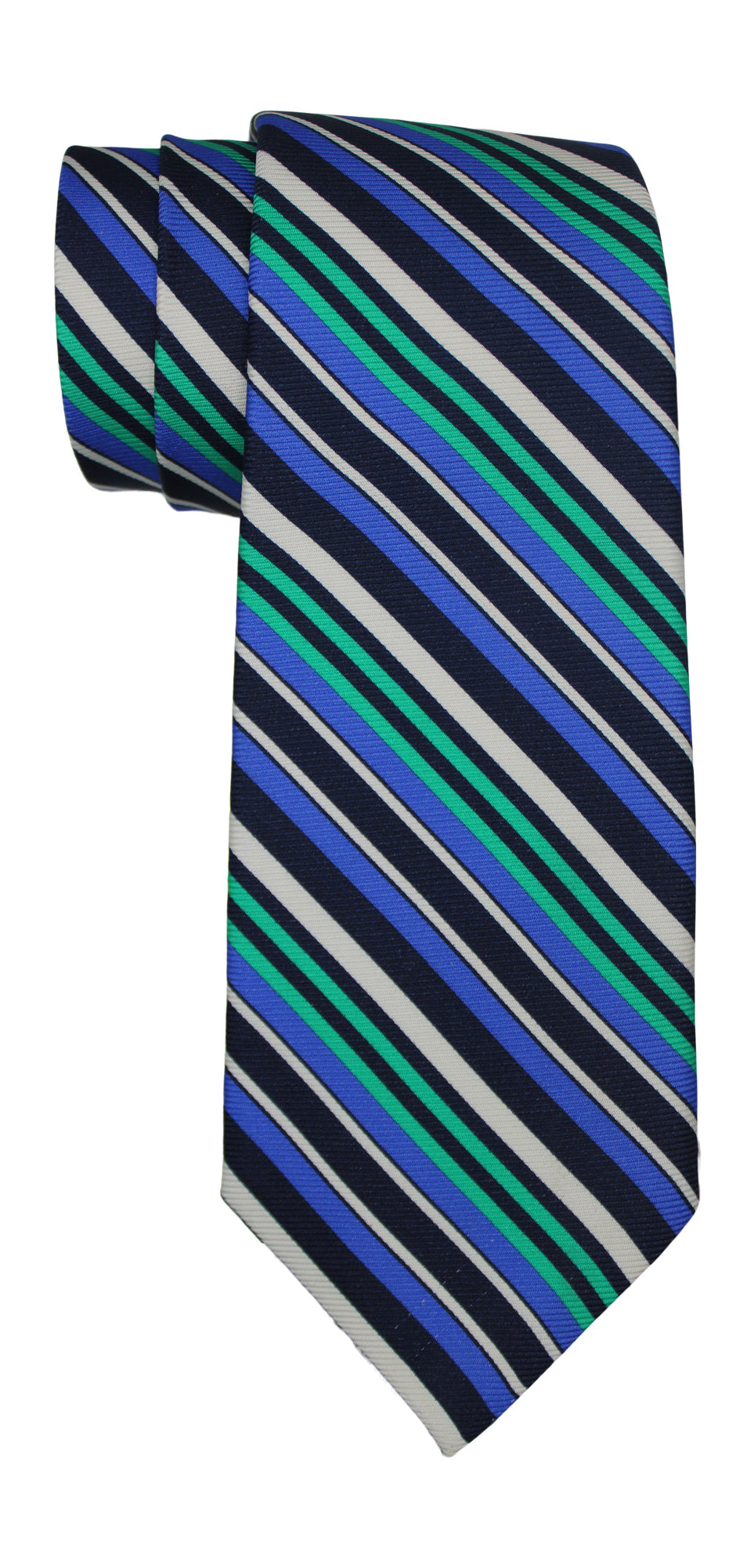 Kiton Multicolor Striped 7 Fold Tie