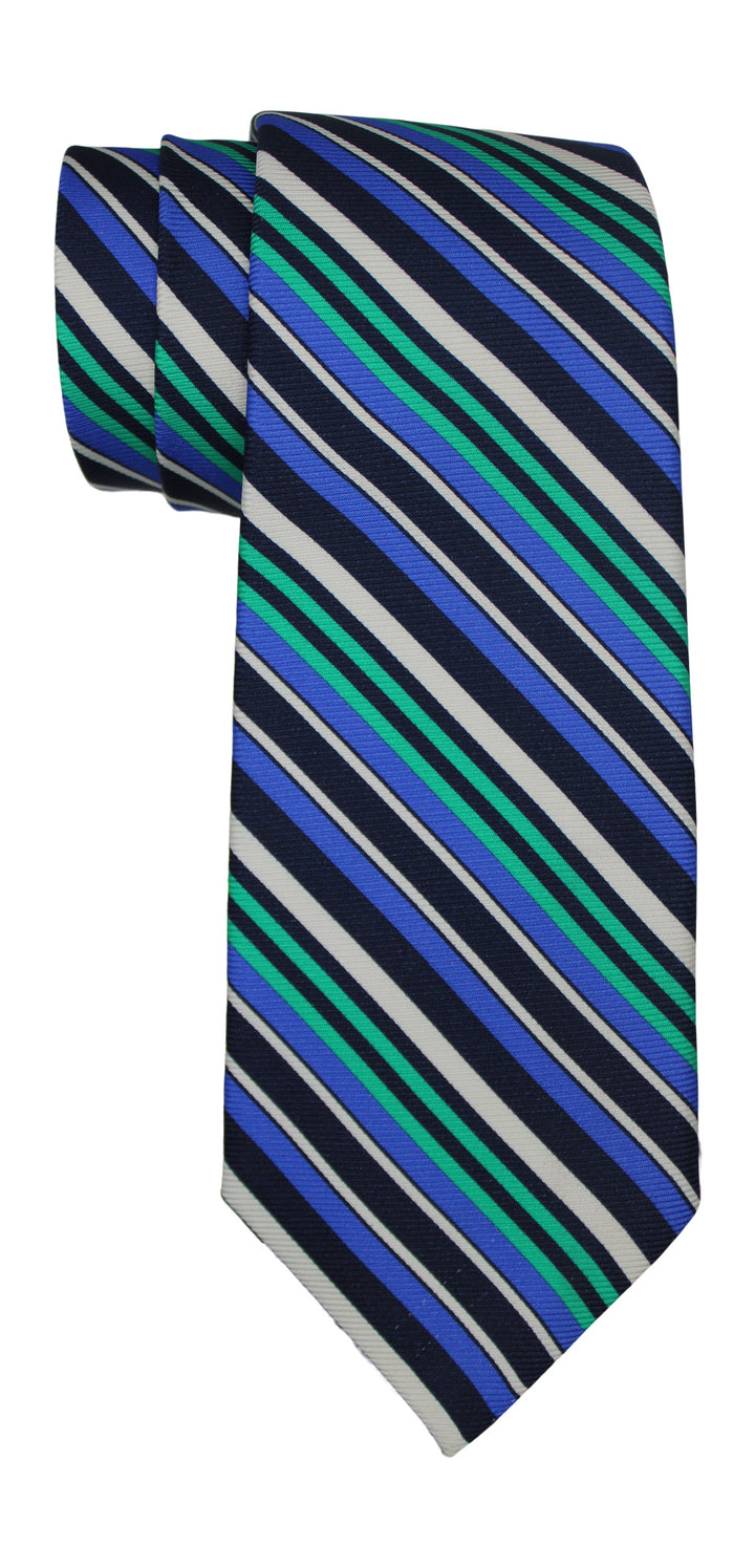 Kiton Multicolor Striped 7 Fold Tie