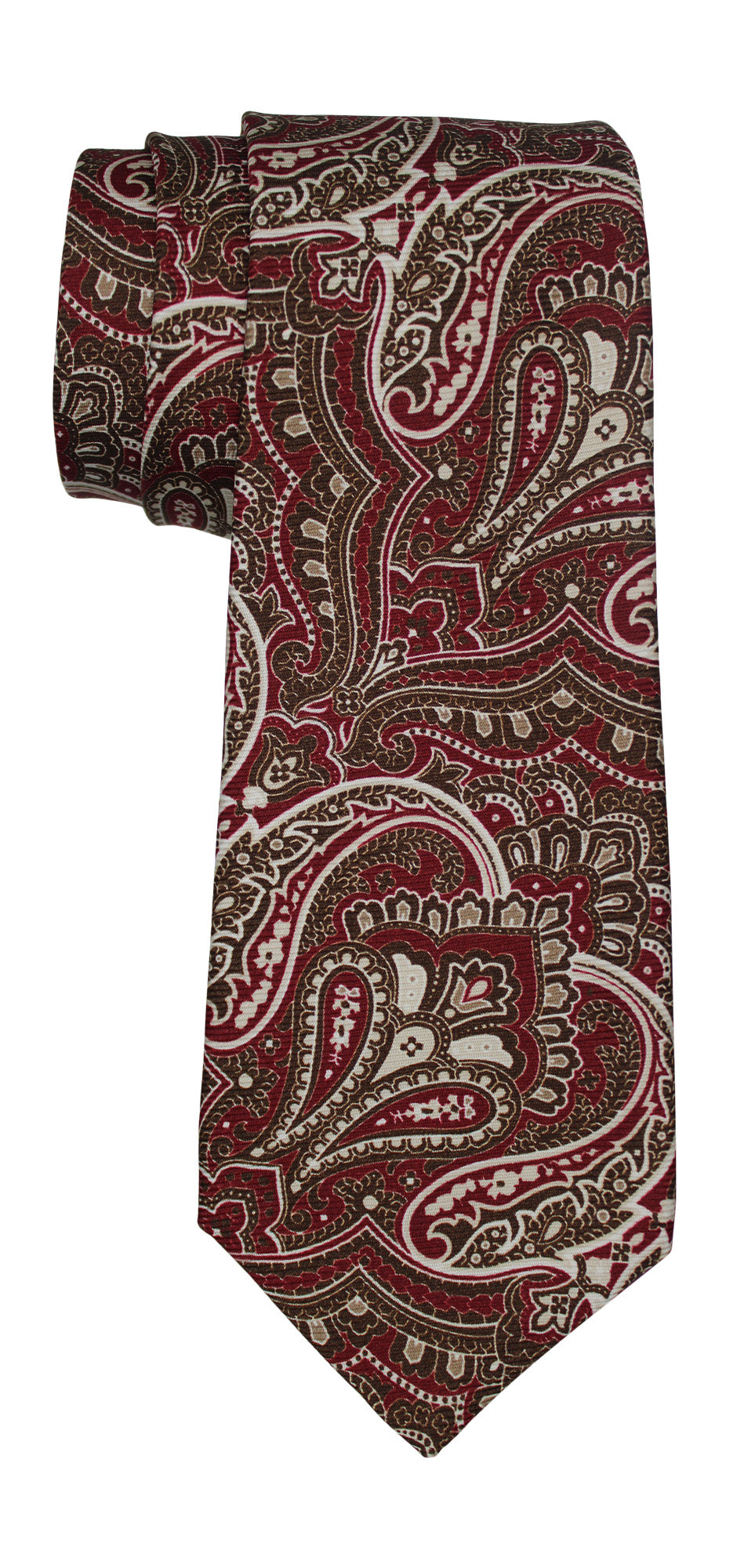 Kiton Multicolor Paisley Printed 7 Fold Tie