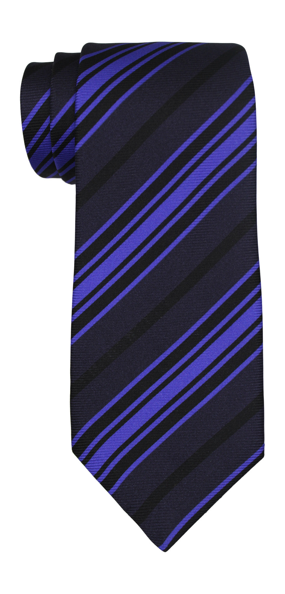 Kiton Purple Striped Printed 7 Fold Tie