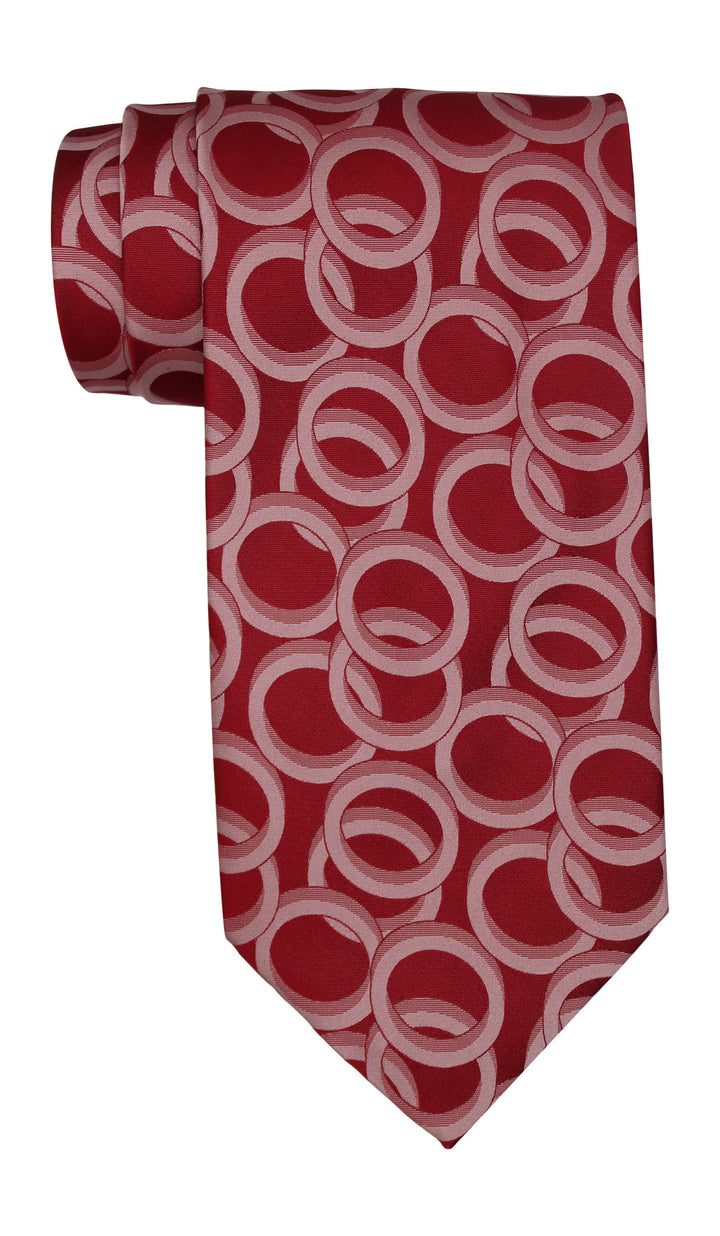 Zilli Red Geometric Tie