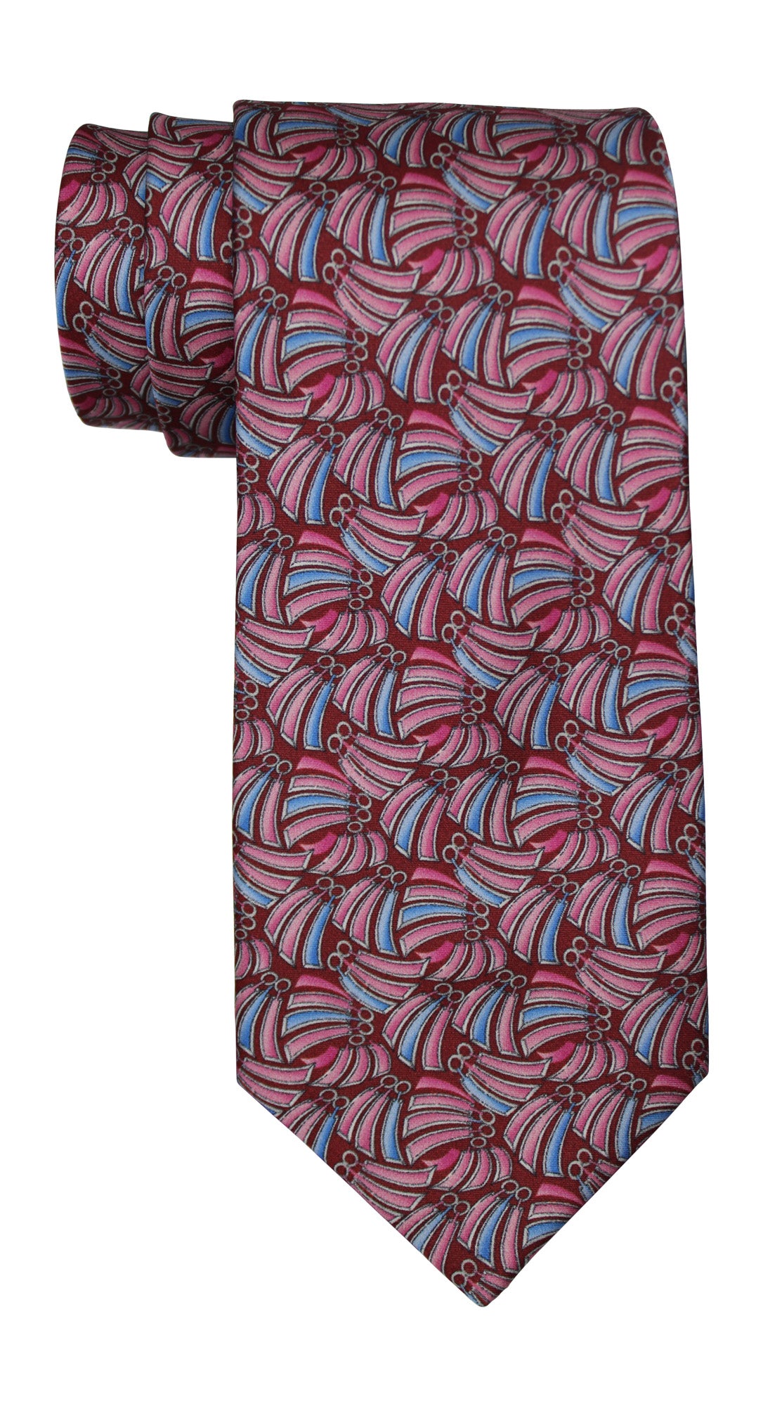 Zilli Sain Multicolored Geometric 7 Fold Tie