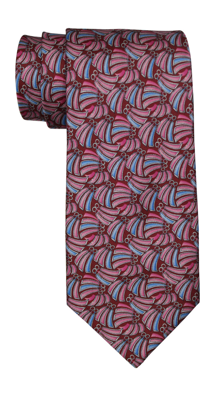 Zilli Sain Multicolored Geometric 7 Fold Tie