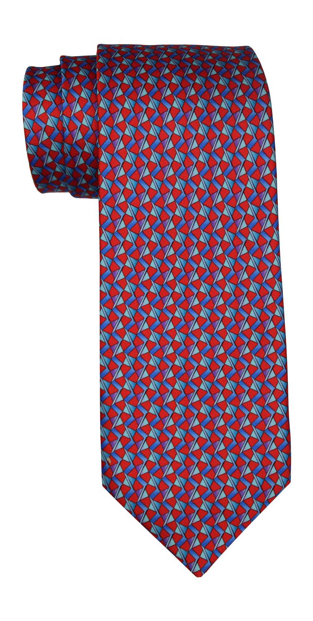 Zilli Sain Multicolored Geometric 7 Fold Tie