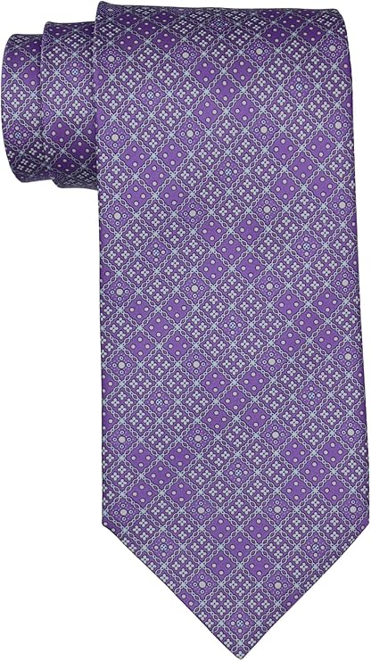 Stefano Ricci Luxury Collection Satin Purple Geometric Tie